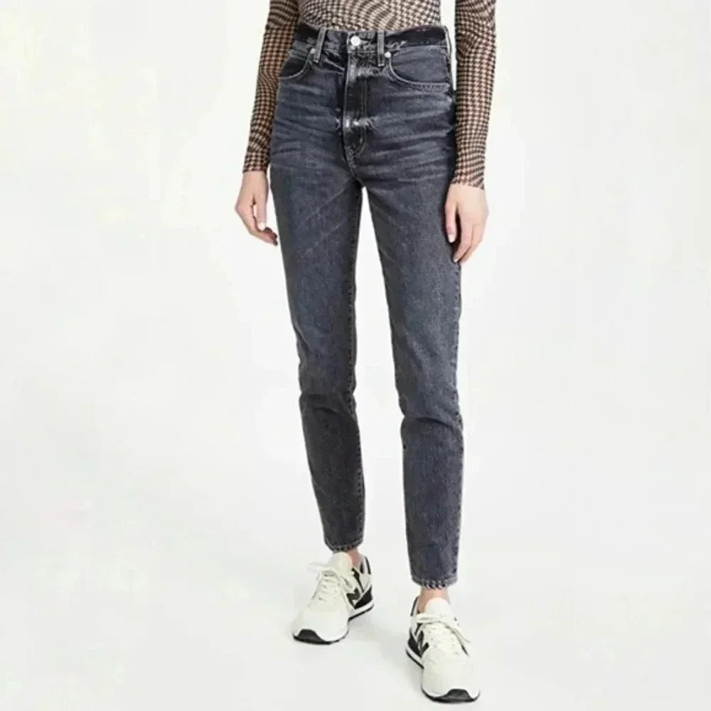 SLVRLAKE Beatnik Broken Coal Black Gray Jeans 